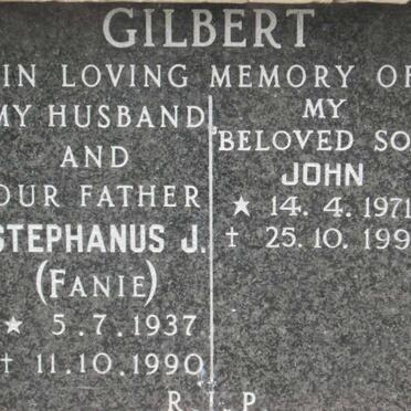 GILBERT Stephanus J. 1937-1990 :: GILBERT John 1971-1991