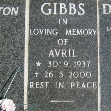 GIBBS Avril 1937-2000