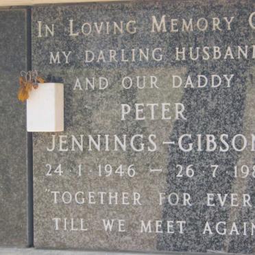 GIBSON Peter, Jennings 1946-1982