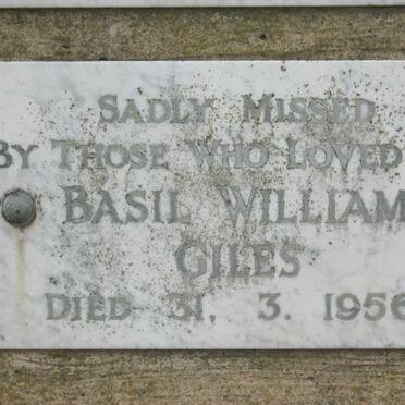 GILES Basil William -1956