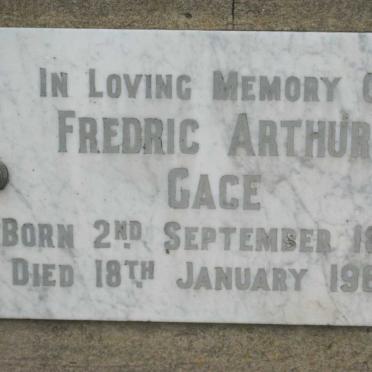 GACE Fredric Arthur 1885-1964