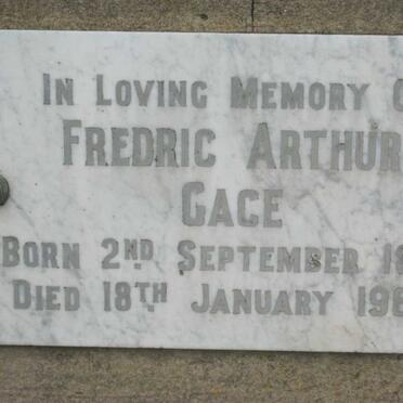 GACE Fredric Arthur 1885-1964