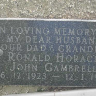 GAMBRELL Ronald Horace John 1923-1983