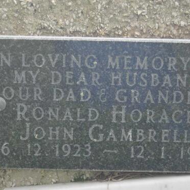 GAMBRELL Ronald Horace John 1923-1983