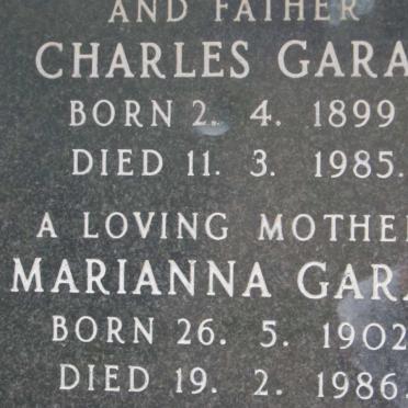 GARAI Charles 1899-1985 &amp; Marianna 1902-1986