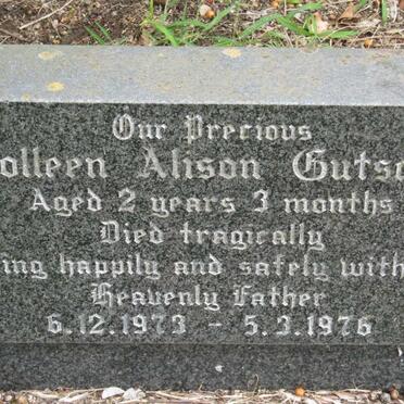 GUTSCHE Colleen Alison 1973-1976