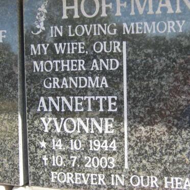 HOFFMAN Annette Yvonne 1944-2003