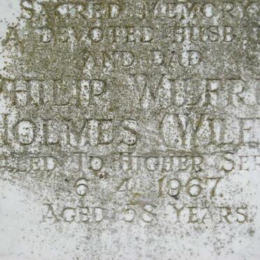 HOLMES Philip Wilfred -1967