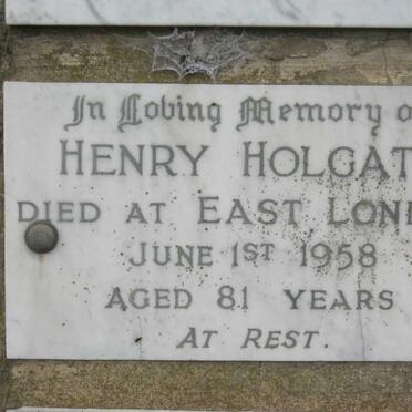 HOLGATE Henry -1958