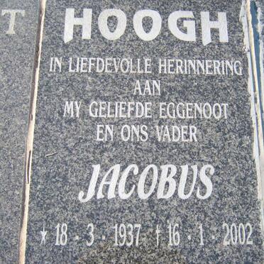 HOOGH Jacobus 1937-2002