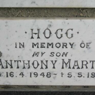 HOGG Anthony Martin 1948-1979