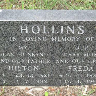 HOLLINS Hilton 1921-1982 &amp; Freda 1924-1986