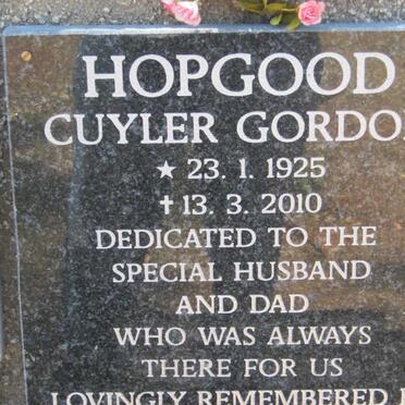 HOPGOOD Cuyler Gordon 1925-2010 