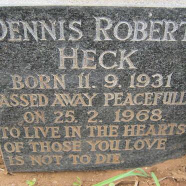 HECK Dennis Robert 1931-1968