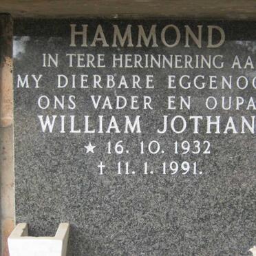 HAMMOND William Jothan 1932-1991