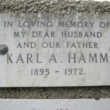 HAMM Karl A. 1895-1972