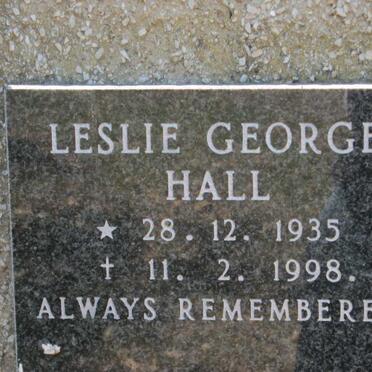 HALL Leslie George 1935-1998
