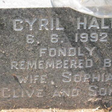 HALL Cyril  -1992