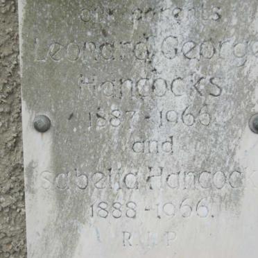 HANCOCKS Leonard George 1887-1966 &amp; Sabelia 1888-1966