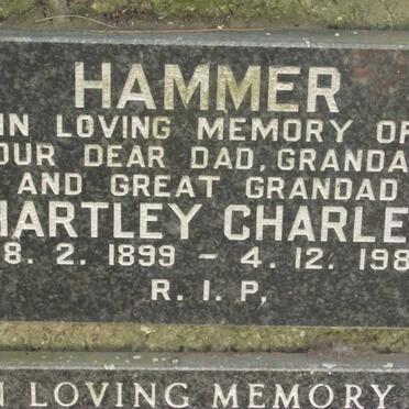 HAMMER Hartley Charles 1899-1989