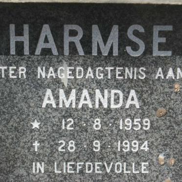 HARMSE Amanda 1959-1994