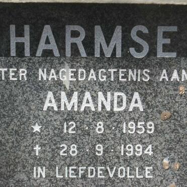 HARMSE Amanda 1959-1994