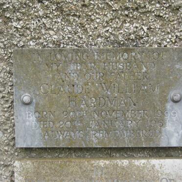 HARDMAN Claude William 1909-1961