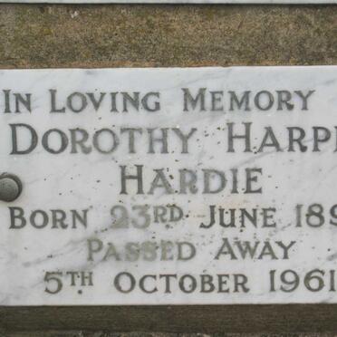 HARDIE Dorothy Harper 1896-1961