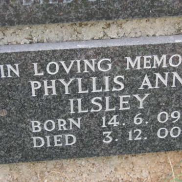 ILSLEY Phyllis Ann 1909-2000