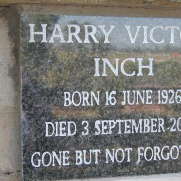 INCH Harry Victor 1926-2007