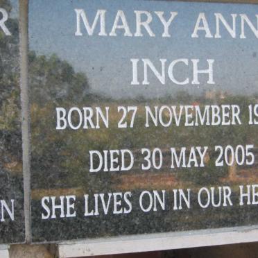 INCH Mary Ann 1927-2005