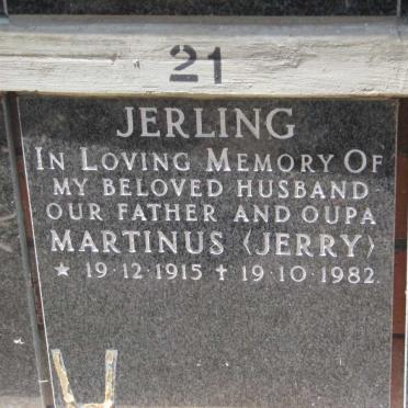 JERLING Marthinus 1915-1982