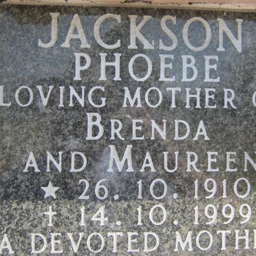 JACKSON Phoebe 1910-1999