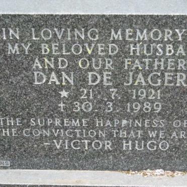 JAGER Dan, de 1921-1989