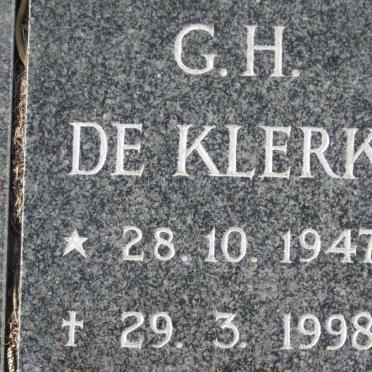 KLERK G.H., de 1947-1998