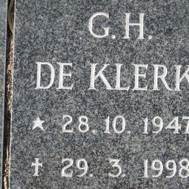 KLERK G.H., de 1947-1998
