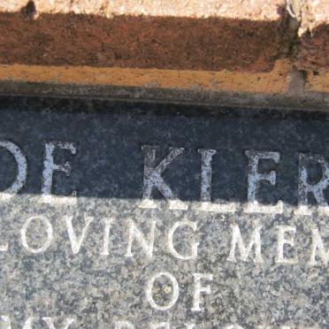 KLERK Christopher, de 1937-1997