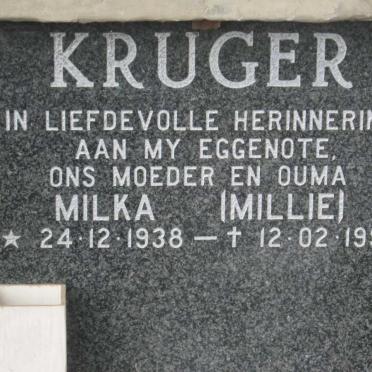 KRUGER Milka 1938-1992