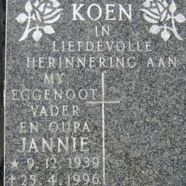 KOEN Jannie 1939-1996