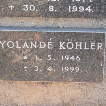 KOHLER Yolande 1946-1999