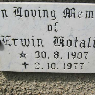 KOTALIK Erwin 1909-1977