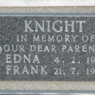 KNIGHT Frank -1983 &amp; Edna -1981
