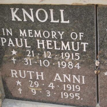 KNOLL Paul Helmut 1915-1984 &amp; Ruth Anni 1919-1995