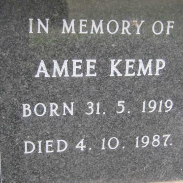 KEMP Amee 1919-1987