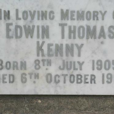 KENNY Edwin Thomas 1905-1964