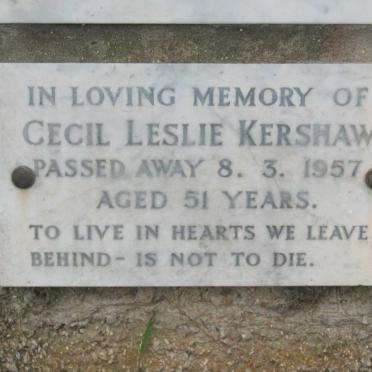 KERSHAW Cecil Leslie -1957