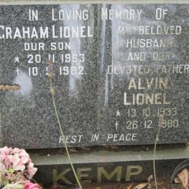 KEMP Graham Lionel 1963-1982 :: KEMP Alvin Lionel 1933-1980