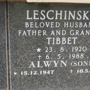 LESCHINSKY Tibbet 1920-1988 :: LESCHINSKY Alwyn 1947-2001