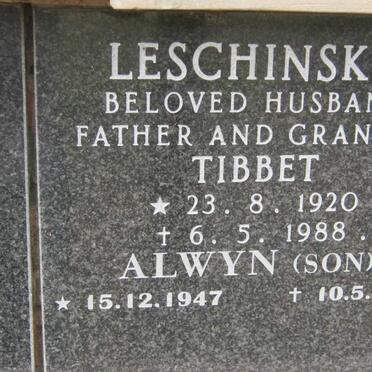 LESCHINSKY Tibbet 1920-1988 :: LESCHINSKY Alwyn 1947-2001