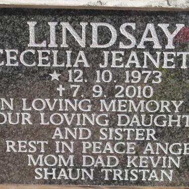LINDSAY Cecelia Jeanette 1973-2010
